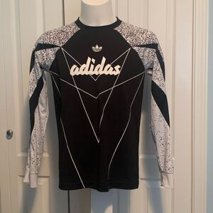 Adidas  Black and White Long Sleeve Soccer Goalie Shirt